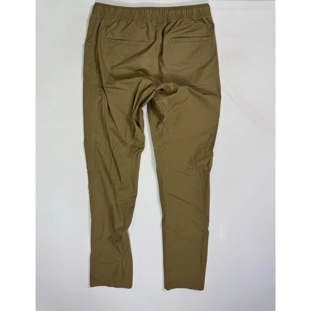 Bylt Pants Men's Medium Brown Ripstop Premium Basics Drawstring Jogger Stretch